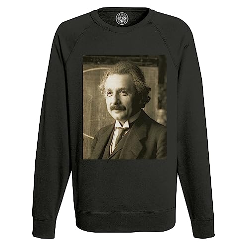 Sweat shirt homme Albert Einstein pull imprimé photo ancienne scientifique portrait
