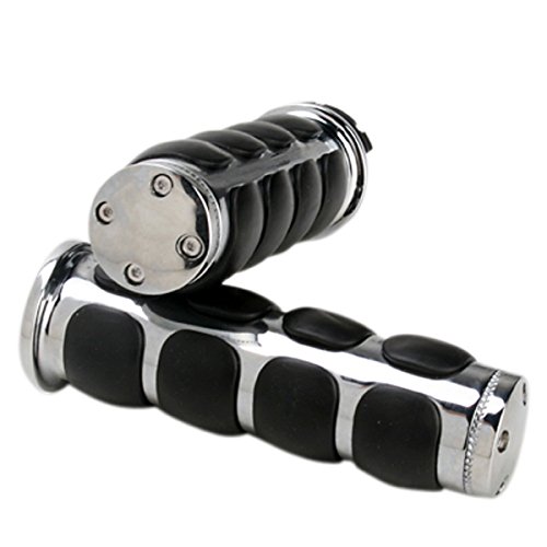 YONGYAO Impugnatura Manubrio Moto da 1 Pollice Nero Bianco Universale per Harley