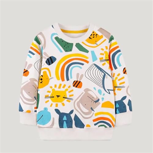 Toddler Cute Cartoon Sweater Shirt Boys Girls Unisex Cotton Long Sleeve Pullover Crewneck Tops Kids Sweatshirt2