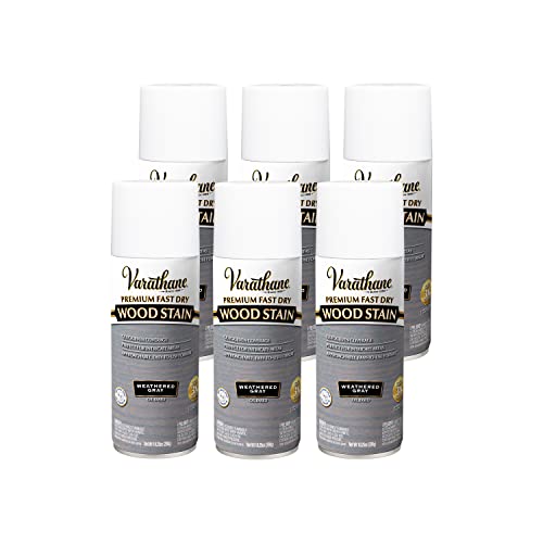 Varathane Premium Fast Dry Wood Stain Spray, 10.25 oz, Weathered