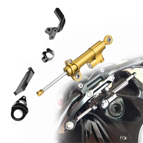 Amortisseur direction moto Suzuki GSXR1000 2009 2010 2011 2012 kit support gold