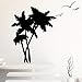 Produktbild Kokospalme vogel Wandaufkleber für Wohnzimmer Schlafzimmer dekor Abnehmbare Vinyl Bäume Wandtattoos für wohnzimmer Dekoration k2 58x49 cm
