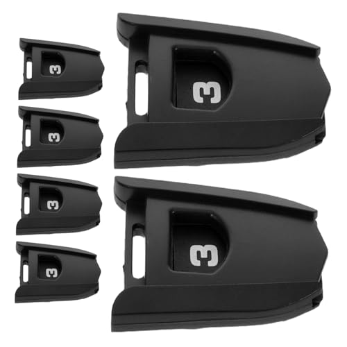 HANABASS 6個ゴルフクラブカバータグ 軽量耐スクラッチ製 ユニバーサル適合 ヘッドカバー番号表示 メンズ レディース対応 ゴルフクラブ番号サ