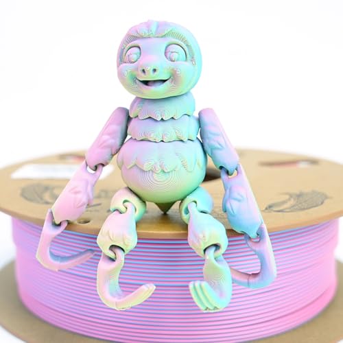 Image of Gratkit Matte Tri-Color PLA Filament,Coextrusion PLA Filament 1.75mm, + /-0.03mm, 1KG /Roll, High Speed Matte PLA,Fluorite