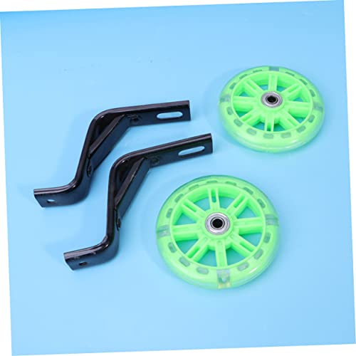 BESPORTBLE Rueda auxiliar de equilibrio de 12 pulgadas para bicicleta de niños y niñas con luz intermitente trasera para entrenamiento miniatura 4