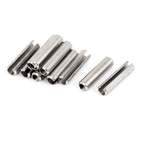 Aexit M4x18mm 304 Clamps Stainless Steel Split Spring Roll Dowel Pins Strap Clamps Fasteners 10Pcs