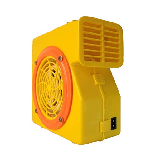 Juguete de 100 vatios de aire ventilador soplador de Juego, bomba de aire de casa de la despedida, castillo inflable, incorporado y ventilador centrífugo externo universal, bajo nivel sonoro,Amarillo