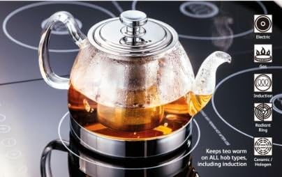 Miniatura 4 de Uniware Caldera de cristal Hop Topt de 40.6 fl oz con filtro