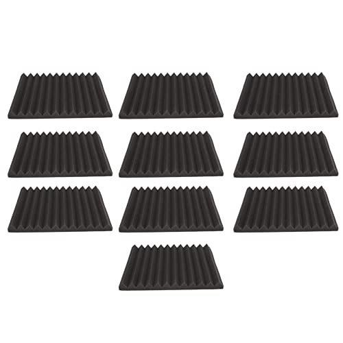 Paneles acústicos absorbentes de sonido de algodón con ranura triangular gris, retardante de llama, para estudio de grabación, sala de tambores, oficina miniatura 6