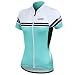 Santic Women Bicycle Cycling Jersey Short Sleeve Jersey Lady's Biking Clothes Color Verdigris Size M