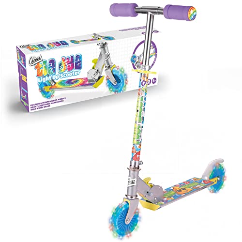 TROTINETTE TIE Die avec Roues Lumineuses, Arc-en-Ciel – vue 7