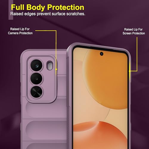 Image of Zapcase Back Case Cover for OnePlus Nord CE 6 Lite 5G | Compatible for OnePlus Nord CE 6 Lite 5G Back Cover | Liquid Silicon Magic Case with Camera Protection | Lavender