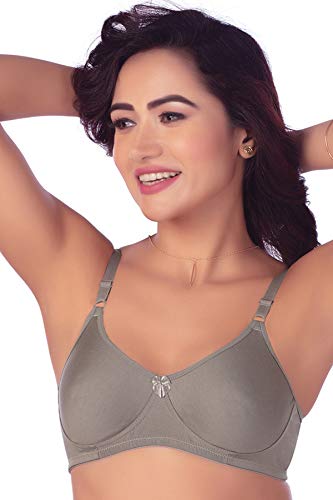 Image of VSTAR Janice Women's Cotton Non-Padded Wire Free Regular Bra | Moulded T-Shirt Bra