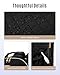 LIGHT FLIGHT Travel Laptop Backpack for Women, 15.6 Inch Laptop Backpack with USB Charging Hole Water Resistant Computer Backpack for Work, Quilted Black