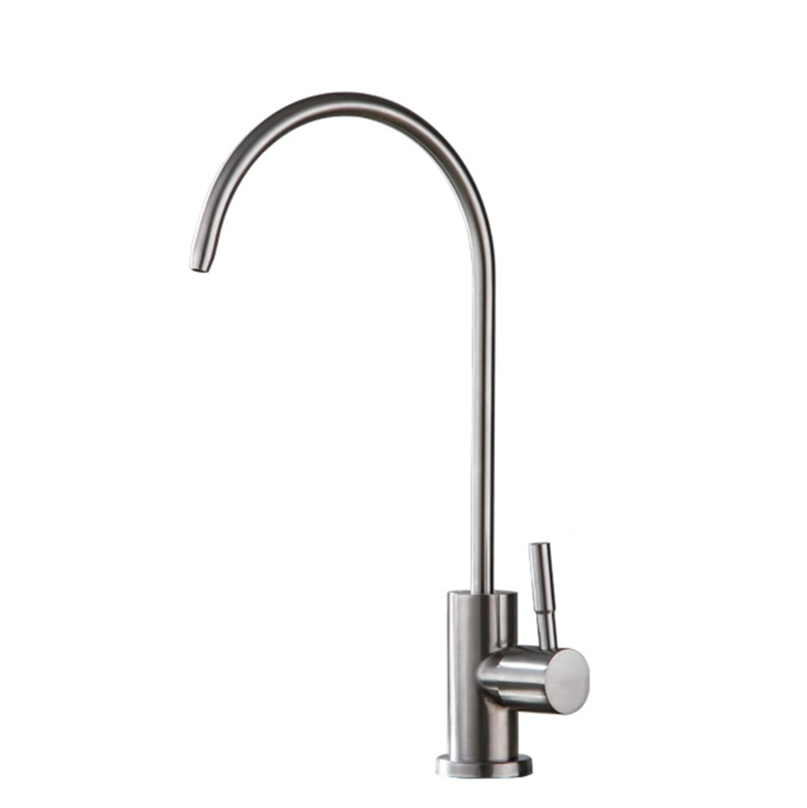 Faucet Stainless Steel Brushed Swan Neck Faucet Kitchen Sink Tap Filter for Improved Water Quality and Taste