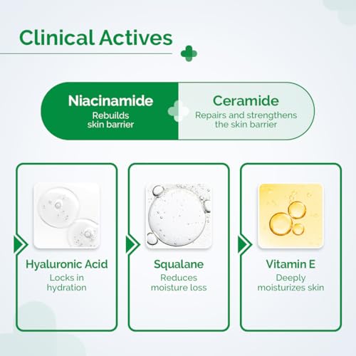Image of The Derma Co. 5% Nia-Ceramide Daily Hydrating Moisturizer| 5-5-5 Hydration Formula | Power of 2 Actives | Strengthens Skin Barrier | For Normal to Dry Skin | 50 g