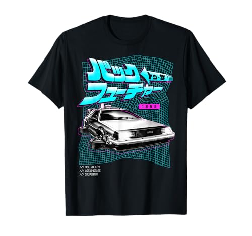 Back To The Future 35th Anniversary DeLorean Kanji Wave T-Shirt