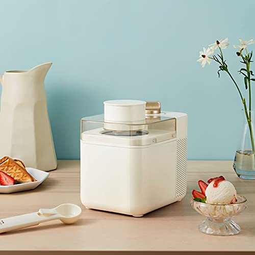 BANYANU Speiseeismaschine, Eismaschine Nach Hause Kleine Hausgemachte Mini-Fruchteistüte Eismaschine 500ML,Weiß – Bild 3