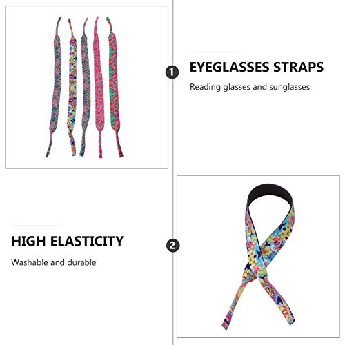 Amosfun Pulseira de Retenção de Fio Elástico de Neoprene para Óculos Esportivos E Porta-Óculos de So