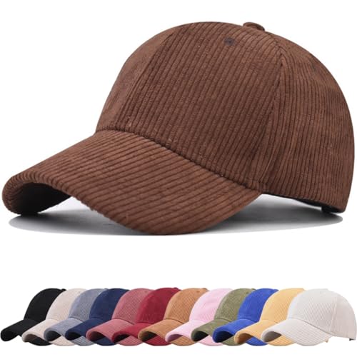 Gorra de Béisbol Vintage Unisex Sombrero de Sol de Pana Ajustable Gorra de Camionero Gorra Plana Vintage Color Sólido Ajustable Trucker Sombrero Cap Newsboy para Viajes al Aire Libre