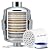 iSpring SF2S 15-Stage High Output Universal Shower Filter with Replaceable Cartridge, Better Skin, Softer Hair, and Stronger Nails, Chrome
