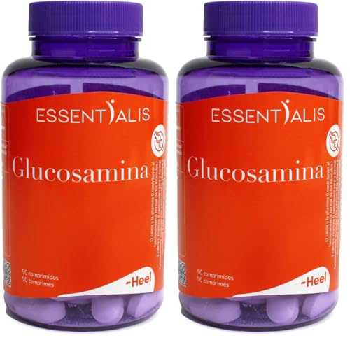 Essentialis Glucosamina-Reforzado con MSM, condroitina, calcio, boswellia, ácido hialurónico y vitamina D3-Protección de cartílago, articulaciones y huesos-Mejora movilidad-90 comprimidos-Para 3 meses