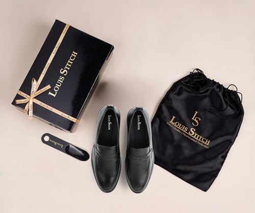 Image of LOUIS STITCH Genuine Leather Shoes for Men | Formal Shoes for Men | EVA Sole Comfort Cushion| LSFX-JB