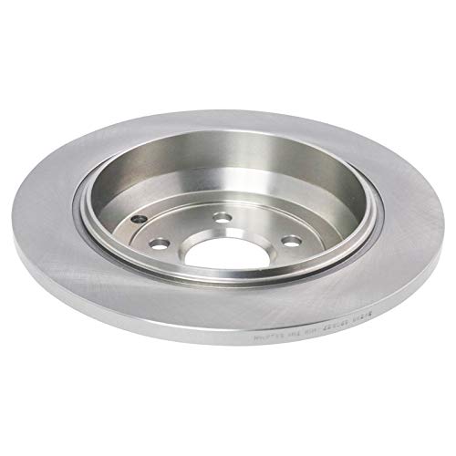 Image of TRQ Rear Brake Pad and Rotor Set Semi Metallic Solid Rotors