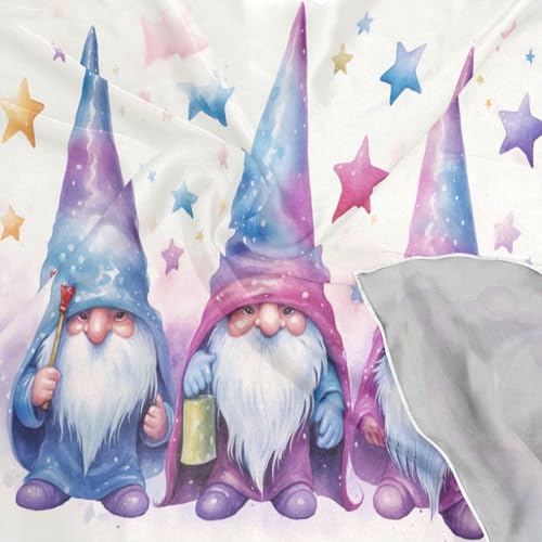 Christmas Gnomes Silk Like Head Scarf for Women,Soft Fashion Neck Scarf Square Satin Head Scarf 23.6 Inches4