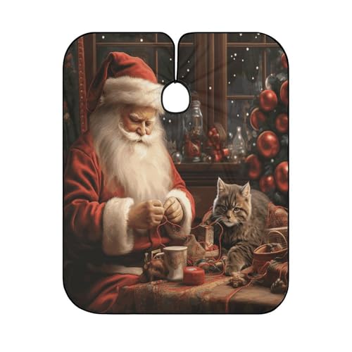 Capa para corte de cabello Navidad 66.9x56.7 pulgadas miniatura 6