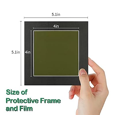 Magnetic Field Viewing Film 4x4, Magnetic Flux Display, Magnet Pattern Detector, Scientific Project Teaching, Reusable and Automatic Recovery - Olive