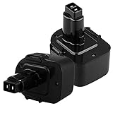 Replace Dewalt 12V Battery for dewalt 12 Volt 3.6Ah Ni-Mh DW9072 DW9071 DC9071 DE9072 DE9074 DE9075 DE9037 Battery 2-Packs