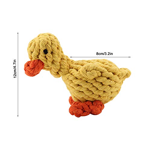 Garosa Hundespielzeug Baumwolle Seil Knoten Hund Spielzeug Nette Ente Geformte Haustiere Kauen Kinderkrankheiten Reinigungsspielzeug Interaktives Pet Play Training Spielzeug