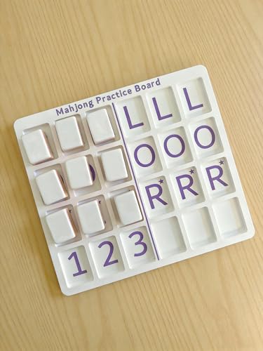 Tablero de práctica Mahjong portátil de 24 ranuras miniatura 4