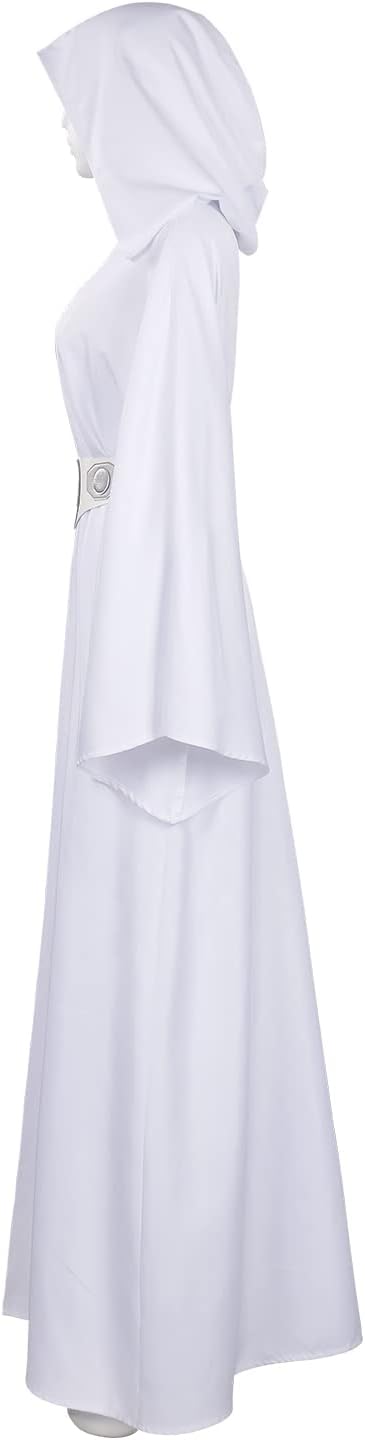 strapless open back dress Princess Leia Women White Dress Outfit Cosplay Costume Outfits Hallowe –  TrendsinCosplay main image 1