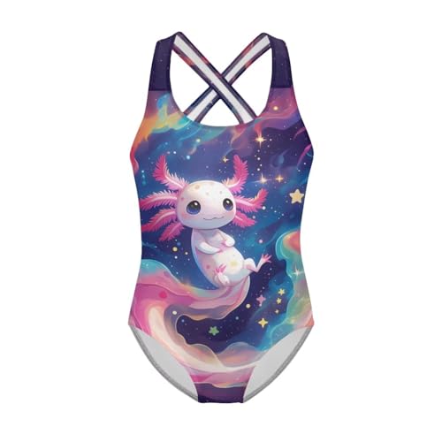 Image of Girls Swimsuit Criss Cross Back 1-Piece Summer Beach Swiwmear