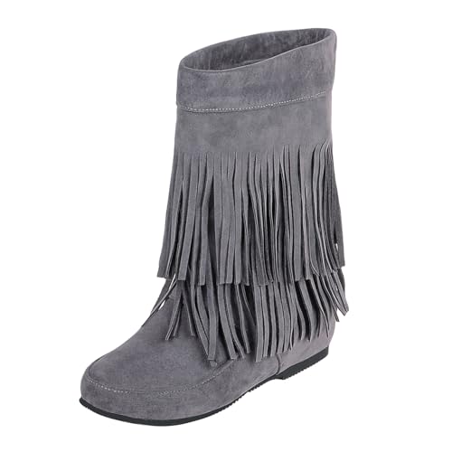 Botas genéricas para mujer caliente botines con cremallera impermeable botas de lluvia con tacón ancho bajo mediados de pantorrilla cuero botas de nieve motocicleta moda zapatos botas de invierno chic