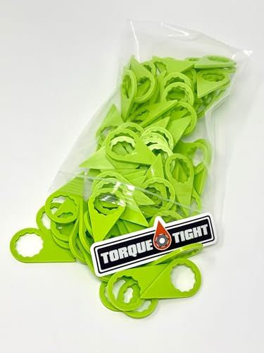 Torque-Tight™ 21mm Lug Nut Indicators, Visual Safety Markers for Wheel Torque (Green) –...