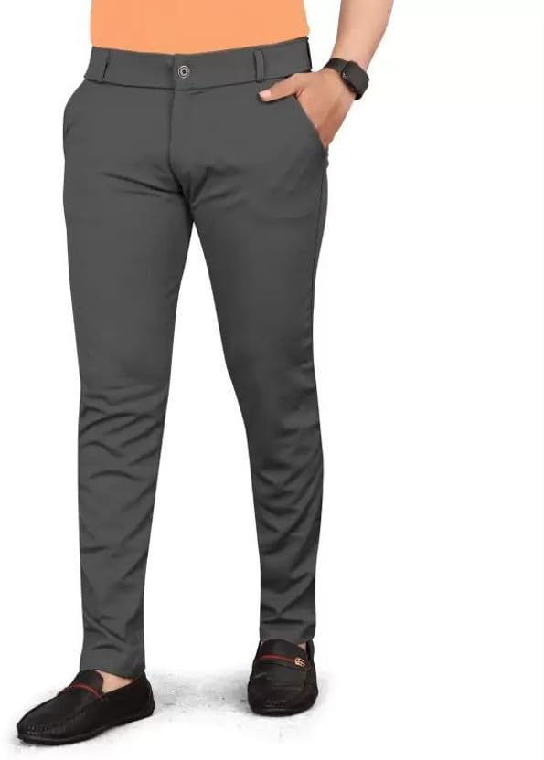 Image of Vanits Men's Slim Fit Casual Trousers Pack of 1