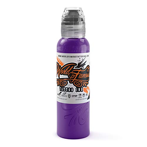 World Famous Tattoo Ink - Vegan Friendly Professional Tattooing Inks - Jay Freestyle Purple (Purple), 1 Ounce