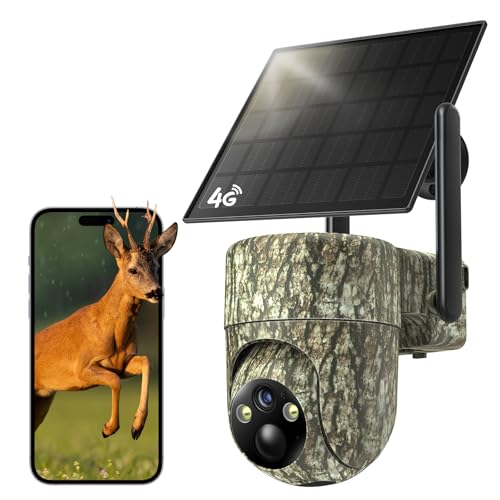 TKENPRO 4G LTE Cellular Trail Cameras, 360° View 2K Live...
