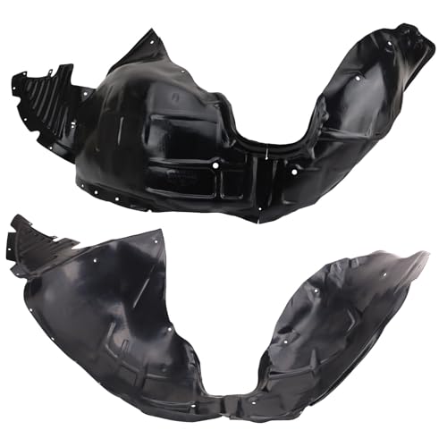 Image of TRQ Front Driver and Passenger Side Inner Fender Liner Set Compatible with 2014-2020 Chevrolet Impala