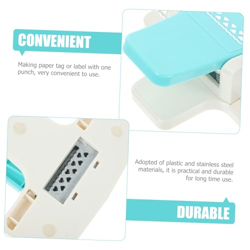 Perforadora de papel de acero inoxidable duradera para crear etiquetas 3