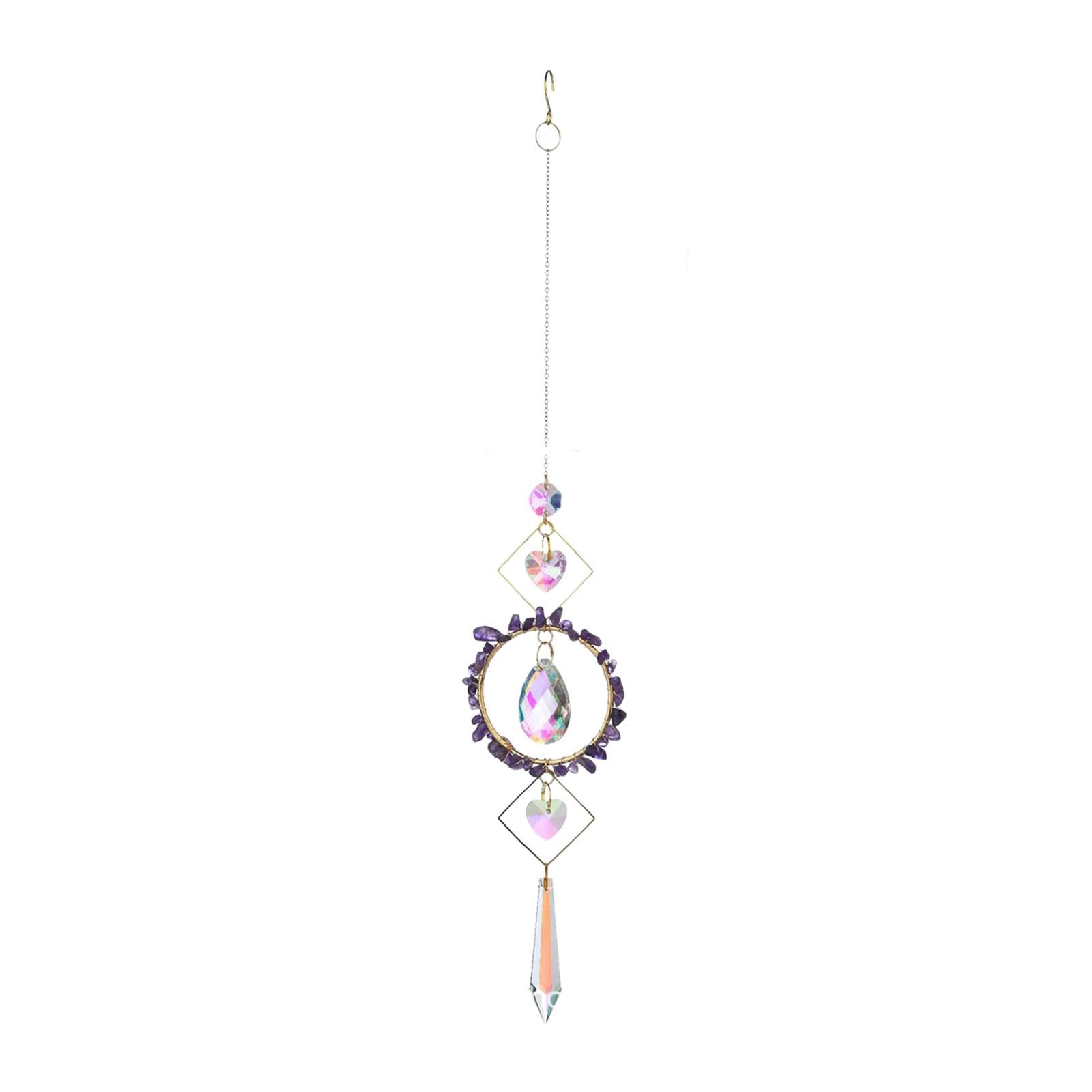 MERISHOPP® Wind Chime Artificial Crystal Prism Pendant Window Car Hanging Colored Maker Violet|Home & Garden | Home Decor| Suncatchers & Mobiles|1 Hanging Colored Maker-image-16