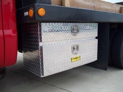 30" Aluminum Tread Plate Underbody Toolbox with Drawer