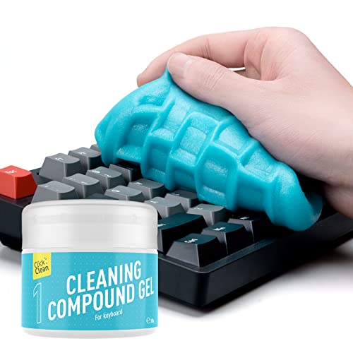 CLICK CLEAN Keyboard Cleaning Gel, 7oz Reusable Dust Cleaning Putty