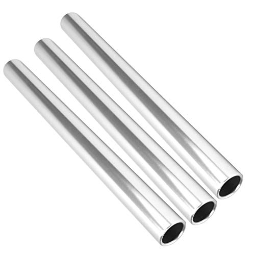 Vgeby Relay Baton, 3Pcs Relay Baton Aluminium Alloy Track And Field Running Race Baton Sports Game Props(Silver) #TOP5