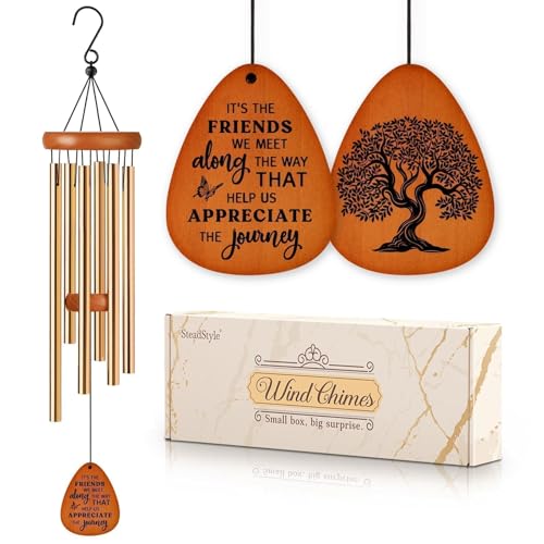 SteadStyle Friendship Gifts for Women, Wind Chime for...