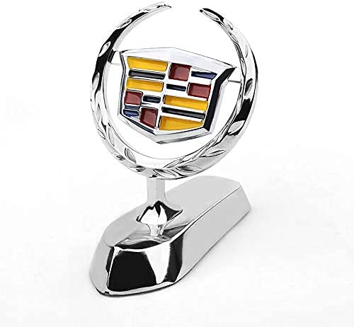 Mioteila 3D Fit Cadillac Emblem Car Logo Front Vehicle Hood Ornament Car Cover Chrome Eagle Badge for Cadillac Escalade XT5 XT6 CT5 CT4Car Accessories
