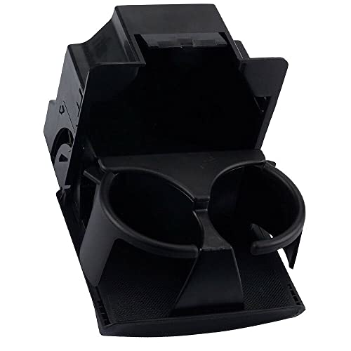 Portavasos para consola de carro plástico negro miniatura 4